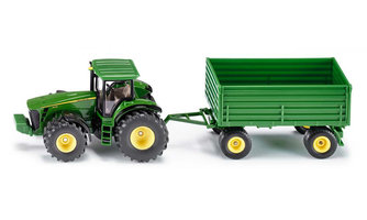John Deere 8430 Traktor mit Anhänger